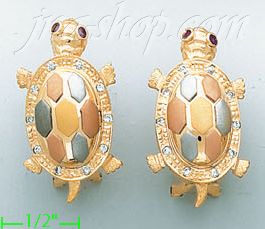 14K Gold Fancy Earrings - Click Image to Close