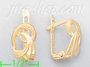 14K Gold Mini Hoop & Hinged Earrings - Click Image to Close