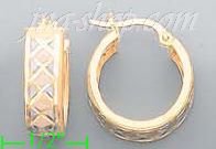 14K Gold Mini Hoop & Hinged Earrings - Click Image to Close