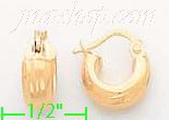 14K Gold Mini Hoop & Hinged Earrings - Click Image to Close