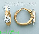 14K Gold Huggies Earrings - Click Image to Close