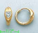 14K Gold Huggies Earrings - Click Image to Close