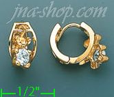 14K Gold Huggies Earrings - Click Image to Close