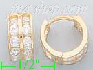 14K Gold Assorted CZ Earrings - Click Image to Close