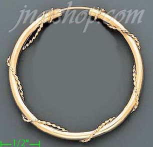 14K Gold Dia-Cut Hoop Earrings - Click Image to Close