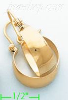 14K Gold Dia-Cut Earrings - Click Image to Close
