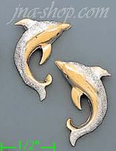 14K Gold Filigree Dia-Cut Earrings - Click Image to Close