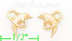 14K Gold Light Mini Earrings - Click Image to Close