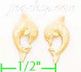 14K Gold Light Mini Earrings - Click Image to Close