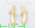 14K Gold Light Mini Earrings - Click Image to Close