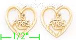 14K Gold Light Mini Earrings - Click Image to Close
