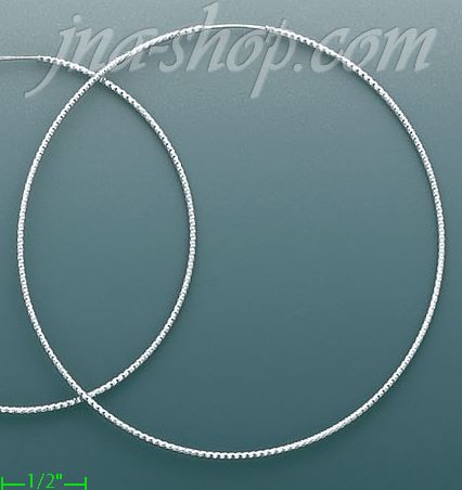 14K Gold Dia-Cut Hoop Earrings - Click Image to Close