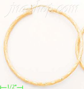 14K Gold Fancy Hoop & Bead Earrings - Click Image to Close