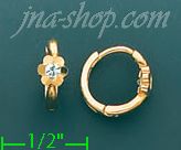 14K Gold Assorted CZ Earrings - Click Image to Close