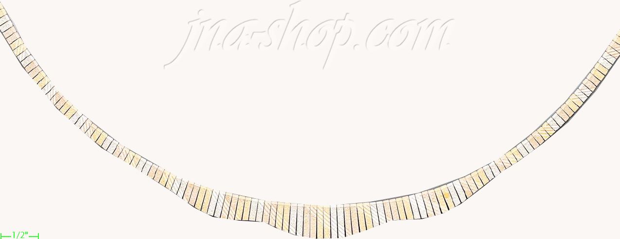 14K Gold Cleopatra Necklace 17" - Click Image to Close