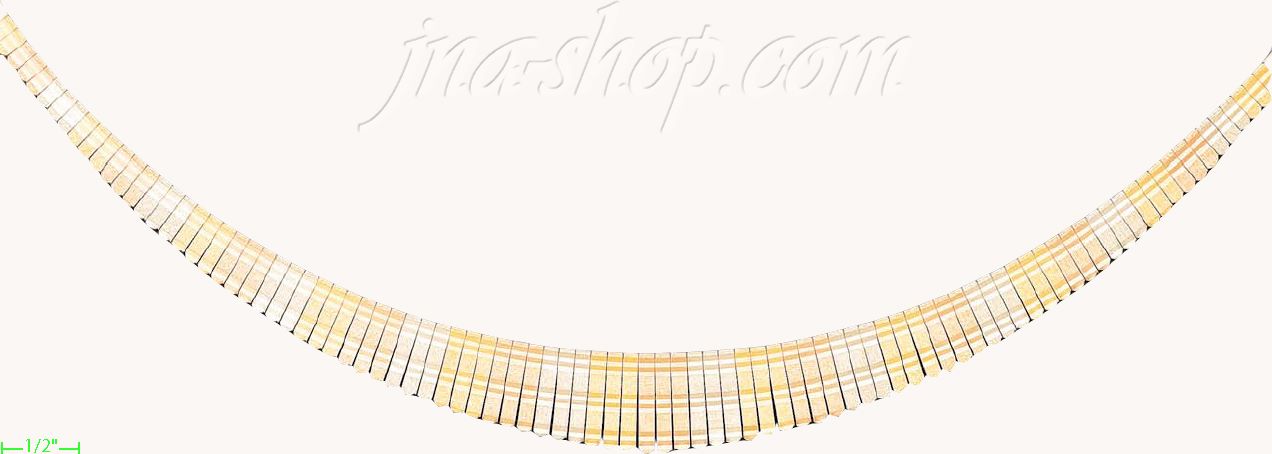 14K Gold Cleopatra Necklace 17" - Click Image to Close