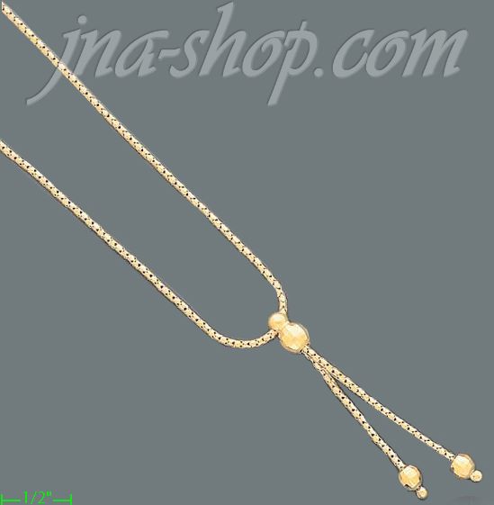 14K Gold Fancy Designs Necklace 16" - Click Image to Close