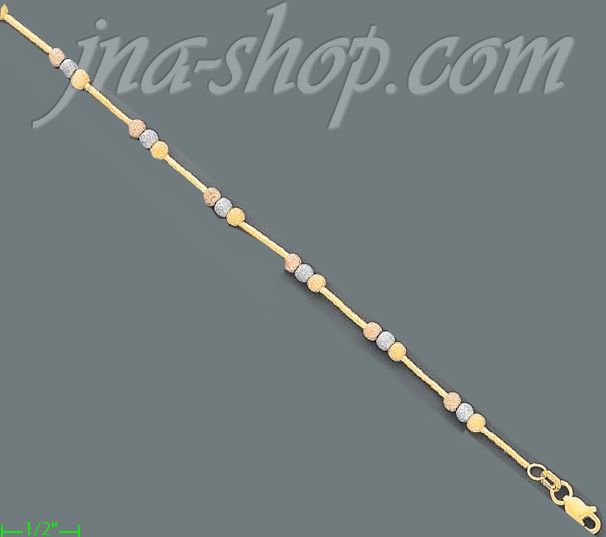 14K Gold Fancy Designs Necklace 18" - Click Image to Close