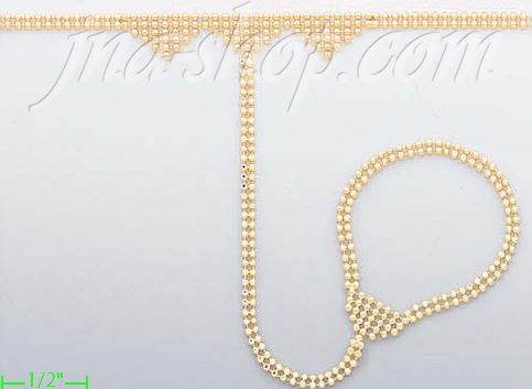 14K Gold Clone Bracelet - Click Image to Close