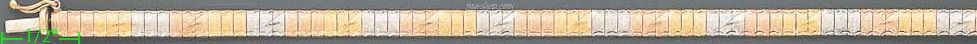 14K Gold Cleopatra Bracelet 7" 5mm - Click Image to Close