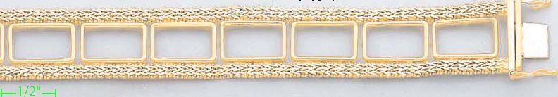 14K Gold Bola Collection Bracelet 7.5" - Click Image to Close