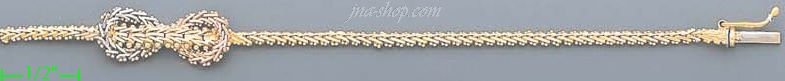 14K Gold Bola Collection Bracelet 7" - Click Image to Close