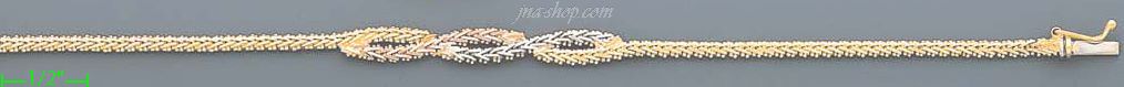 14K Gold Bola Collection Bracelet 7" - Click Image to Close