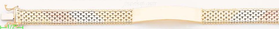 14K Gold Bola Collection Bracelet 7.5" - Click Image to Close