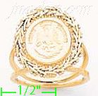 14K Gold Bola Collection Ring - Click Image to Close
