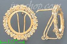 14K Gold Bola Collection Earrings - Click Image to Close