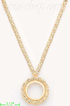 14K Gold Bola Collection Necklace 17" - Click Image to Close