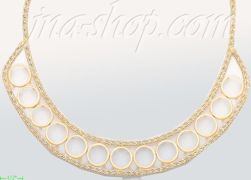 14K Gold Bola Collection Necklace 17" - Click Image to Close