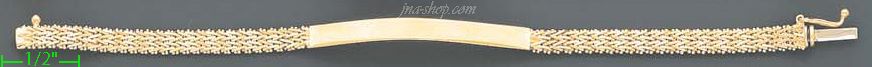 14K Gold Bola Collection Bracelet 5.5" - Click Image to Close