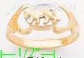 14K Gold Panther Collection Ring - Click Image to Close