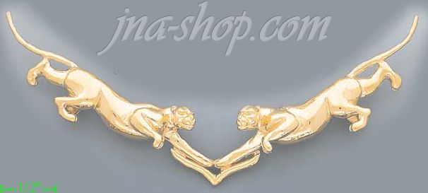 14K Gold Panther Collection Pendant - Click Image to Close