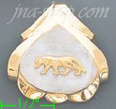 14K Gold Panther Collection Pendant - Click Image to Close