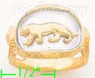 14K Gold Panther Collection Ring - Click Image to Close