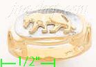 14K Gold Panther Collection Ring - Click Image to Close