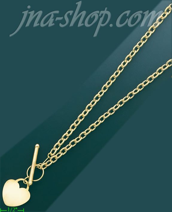 14K Gold Fancy Light Hollow Necklace 17" - Click Image to Close