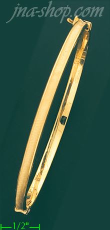 14K Gold Italian Fancy Bangle - Click Image to Close