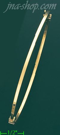 14K Gold Italian Fancy Bangle - Click Image to Close