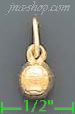 14K Gold Volleyball Italian Charm Pendant - Click Image to Close