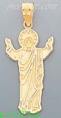 14K Gold Virgin of Guadalupe Religious Charm Pendant - Click Image to Close