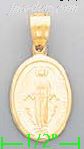 14K Gold Religious Dia-Cut Charm Pendant - Click Image to Close