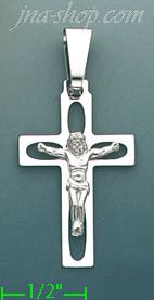 14K Gold Crucifix Fancy Cross Charm Pendant - Click Image to Close