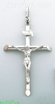 14K Gold Crucifix Fancy Cross Charm Pendant - Click Image to Close