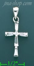 14K Gold Cross Charm Pendant - Click Image to Close