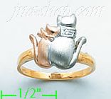 14K Gold Ladies' Ring - Click Image to Close