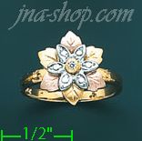 14K Gold Ladies' Ring - Click Image to Close