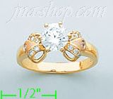 14K Gold Ladies' Ring - Click Image to Close